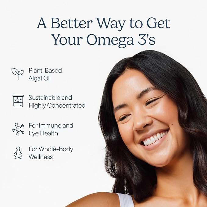 Zenwise Health Vegan Omega 3 Supplement - Burpless Omega 3 Supplement with DHA, EPA & DPA Fatty Acids for Immune Health - Fish Oil Alternative from Sustainably Sourced Marine Algae Oil - 120 Softgels