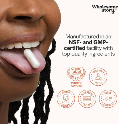 Wholesome Story Myo-Inositol & D-Chiro Inositol Supplement for Women | Fertility Supplements for Hormonal Balance & Ovarian Health Support | Myoinositol | Ideal 40:1 Ratio | 90 Servings