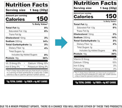 Quest Nutrition Nacho Cheese Tortilla Style Protein Chips, 18g Protein, 4g Net Carb, Low Carb, Gluten Free, 1.1 oz (Pack of 4)