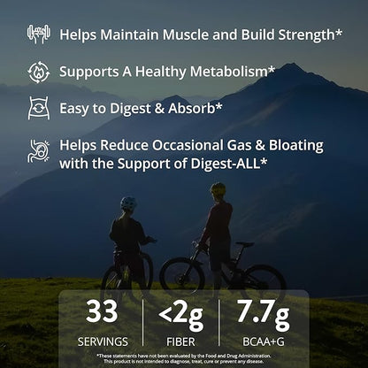 MRM Nutrition Whey Protein - Vanilla Flavored, Microfiltered Whey Protein Isolate & Concentrate, 16 Different Probiotic Strains, BCAAs, & Digestive Enzymes, Gluten Free, for Women & Men - 34 Servings