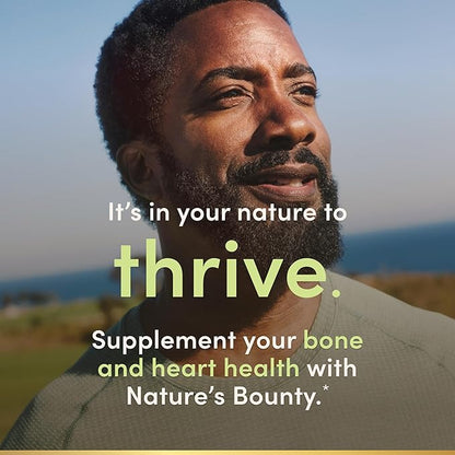 Nature's Bounty Vitamin D3 K2 Supplement, 4000 IU Vita D3 Plus 100 mcg of Vitamin K Supplements for Adults for Heart & Bone Health Support, 30 Day Supply, 30 Vegetarian Capsules (Pack of 3)