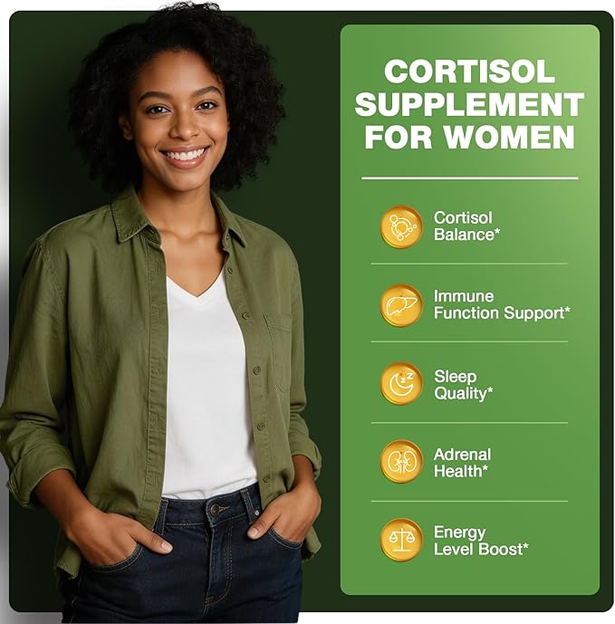 Cortisol Supplements for Women & Men, 15-in-1 Cortisol Detox & Reducer - Adrenal Balance, Relaxation, Sleep & Focus, with Magnesium, Ashwagandha, L-Theanine, Vitamin C, D3 & B6, 2 Fl Oz
