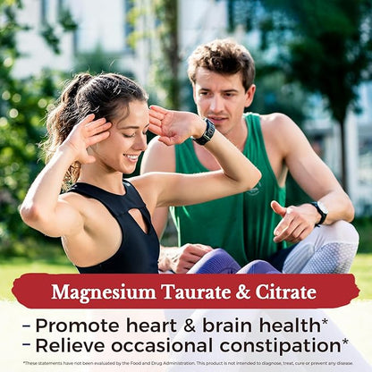 Vitalitown Magnesium Complex Supplement 500mg - NSF Certified Magnesium Glycinate, Malate, Taurate & Citrate - Chelated High Absorption & Gentle on Stomach - Vegan Non-GMO 60 Capsules