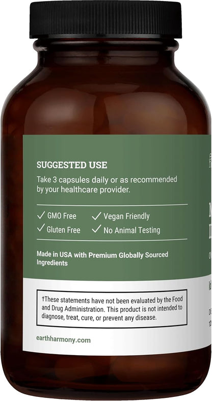Earth Harmony Myo-Inositol & D-Chiro Inositol Supplement for Women, Ovarian & Hormone Balance for Women - Supports Normal Cycles, Fertility Supplement (120 Capsules)