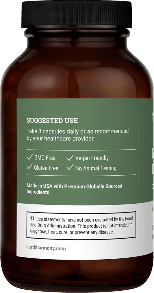 Earth Harmony Myo-Inositol & D-Chiro Inositol Supplement for Women, Ovarian & Hormone Balance for Women - Supports Normal Cycles, Fertility Supplement (120 Capsules)