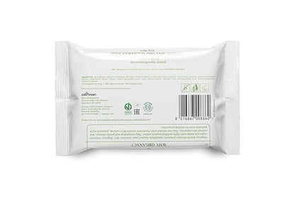 Organyc - 100% Organic Cotton Intimate Wet Wipes, No Parabens, Alcohol, or Chlorine -, White, 20 Count (Pack of 1) (ORGWW1A)