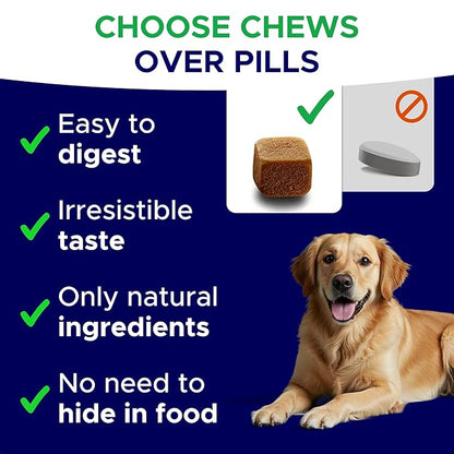 Melatonin for Dogs to Sleep 6mg - Doggie Sleep Aid Treats - Sleeping Pills for Anxiety - Extra Strength Calming Chews Large & Medium Breed Help Sleep at Night - Made in USA - 120Ct
