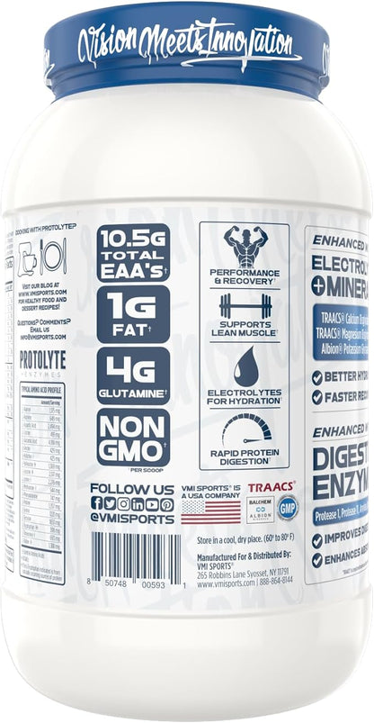 VMI Sports | ProtoLyte Whey Isolate Protein Powder | Low Calorie Whey Protein Powder for Weight Loss | Protein Powder for Muscle Gain | Digestive Enzymes | Non-GMO (Milk and Cookies, 1.6 Pounds)