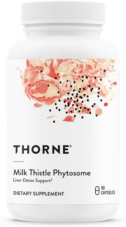 THORNE - Milk Thistle Phytosome (Formerly Siliphos) - Botanical Extract Complex for Antioxidant and Liver Support* - Third-Party Certified - Gluten, Dairy & Soy-Free - 90 Capsules