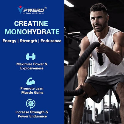 120Count Creatine Monohydrate Gummies 5g, Energy Creatine Supplements Gummies for Gym Essentials-Blueberry