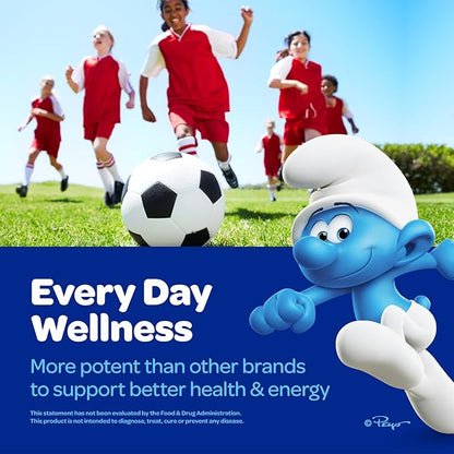 Smurfs Kids Multivitamin Gummies | Multivitamin Gummies for Kids with 15 Vitamins & Minerals | Made with Real Fruit | Doctor Developed | Non-GMO and No Artificial Flavors or Colors | 60 Gummies