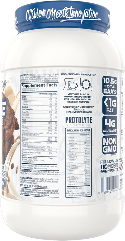 VMI Sports | ProtoLyte Whey Isolate Protein Powder | Low Calorie Whey for Weight Loss and Muscle Gain | Digestive Enzymes | Non-GMO (1.6 lb, Chocolate Peant Butter)