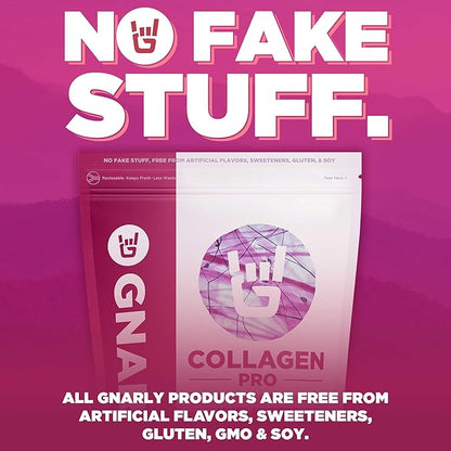 Gnarly Nutrition Collagen Peptides – Gnarly Collagen Pro with Vitamin C, Zinc & Copper – NSF Sport Certified, Protein Synthesis Vitamin Powder – Unflavored, 16.05 oz (30 Servings)