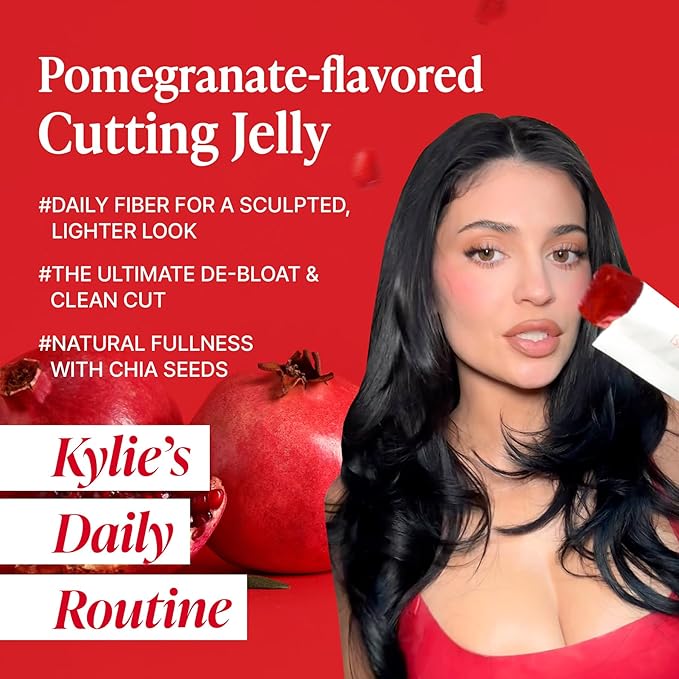 FOODOLOGY Coleology Cutting Stick Jelly (Pomegranate) – Dietary Fiber Supplement for Healthy Weight Management, Chia Seeds & Garcinia Cambogia, Korean Beauty with Collagen (20 Counts, Pomegranate)