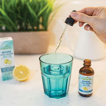 Why Not Natural Liquid Collagen Plus Biotin Drops for Women and Men - Supplement for Hair, Skin, and Nails