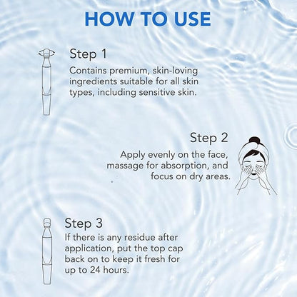 Hyaluronic Acid Serum for Face, 3% Hyaluronic Acid Serum Ultra-Hydrating Vials 30 pcs, Hydration & Moisture Facial Serum for Fine Lines & Wrinkles, Single-Use