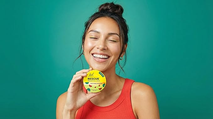 Bach RESCUE PASTILLES, Watermelon Flavor, Stress Relief Lozenges, Homeopathic, Flower Essences, 35 Count