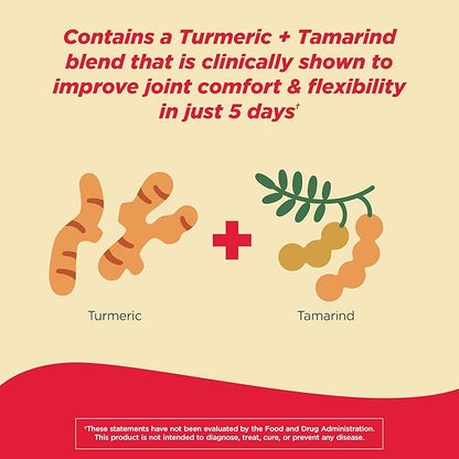 Tylenol Proactive Support* Muscle & Joint Supplement, Drug-Free Daily Turmeric Supplement + Tamarind + Cucumber Extract, Improves Joint Comfort & Flexibility in 5 Days*, 30 ct (Pack of 2)