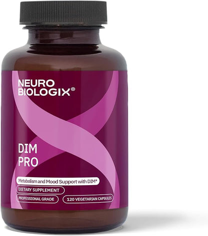 DIM Pro Hormone Support for Men & Women, Plant Based Estrogen Metabolism & Detox Supplement with DIM, Calcium D-Glucarate & BioPerine, Promotes Balance Energy & Daily Wellness, Vegetarian, 60 Capsules