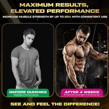 Creatine Monohydrate Gummies for Men & Women, 9000MG Creatine Gummies Sugar Free with L-Taurine, BCAA 2:1, B12 B6 for Boost Strength, Focus & Endurance, Vegan, Non-GMO, Pineapple, 120*2 Bottle