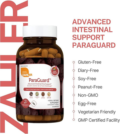 Zahler - ParaGuard Capsules - Gut Health Supplement - Formula has Wormwood, Garlic Bulb, Pumpkin Seed, Clove & More - Natural Support for Humans - Certified Kosher 30 Count