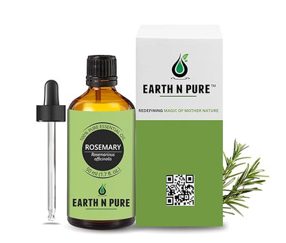 Earth N Pure Rosemary Essential Oil for Hair Growth Pure and Natural 50 ml