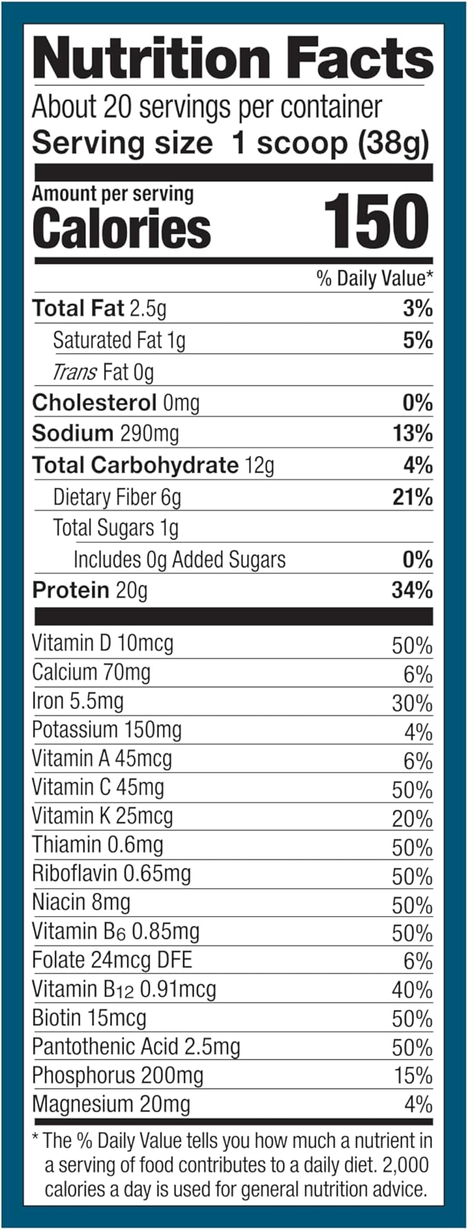 Vega All in One Nutrition Organic - 20g Plant-Based Pea Protein, Unsweetened, 20 Servings, Vitamins A & C, Probiotics, Greens, Vegan, Keto, Gluten Free, 26.9oz (Packaging May Vary)