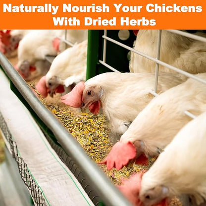 MAQIHAN 20oz Chicken Nesting Herbs - Dried Natural Herb Blend for Laying Hens,Coop Odor Control & Egg Production Support,All-Natural Poultry Feed Supplement for Chickens,Ducks (Vacuum Packed)