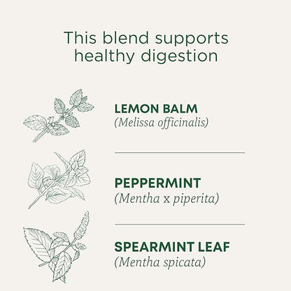 Traditional Medicinals Tea, Organic Triple Mint - Supports Healthy Digestion - Kosher, Non-GMO, Caffeine-Free - 16 Tea Bags