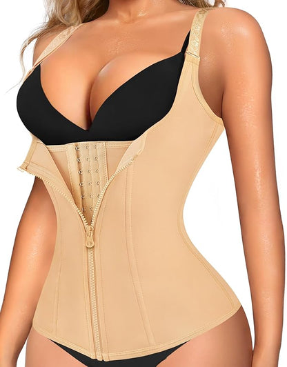 LODAY Waist Trainer Corset for Women Tummy Control Sport Workout Body Shaper Black