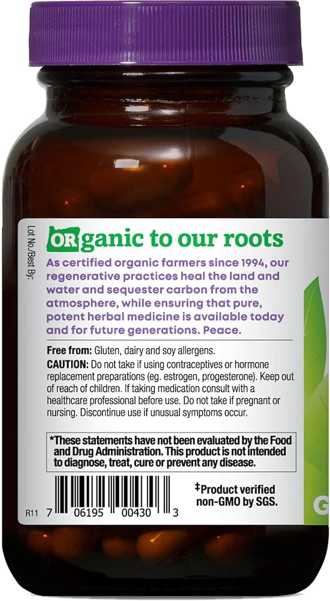 Oregon's Wild Harvest Black Cohosh Organic Herbal Supplement, 90 Count