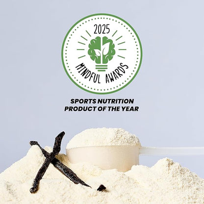 Kick Plant Protein Powder, Vanilla Flavor, 20 G Protein, Gluten Free Workout Supplement with Aminos Acids to Support Fitness Goals & Gut Health, No Sugar, No Artificial Flavors, 28 Servings