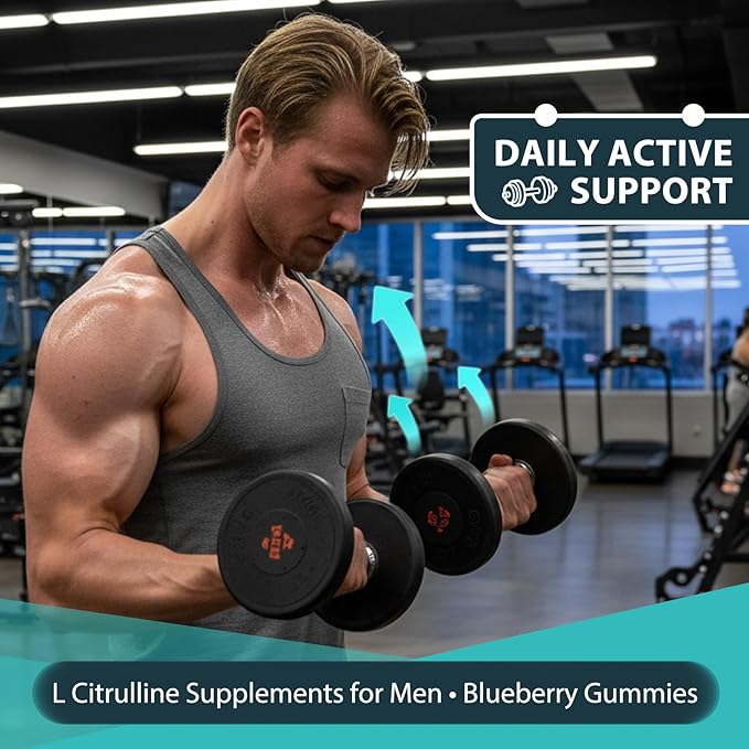 ABYSSUS L Citrulline Gummies for Men 3000mg - Nitric Oxide Supplement for Muscle & Energy, Chewable L-Citrulline Supplements for Daily Performance, 60 Count