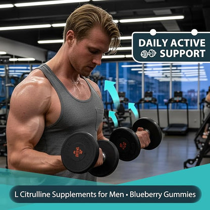 ABYSSUS L Citrulline Gummies for Men 3000mg - Nitric Oxide Supplement for Muscle & Energy, Chewable L-Citrulline Supplements for Daily Performance, 60 Count