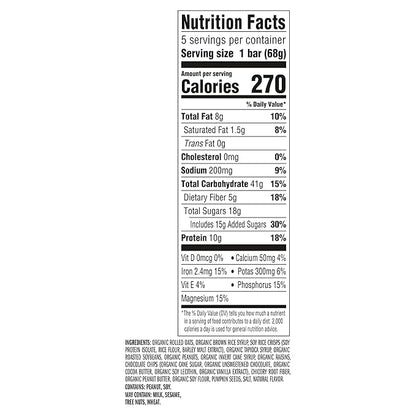 CLIF BAR - Energy Protein Bars - Trail Mix - Made with Organic Oats - Energy Bars - Non-GMO - (10 Pack)