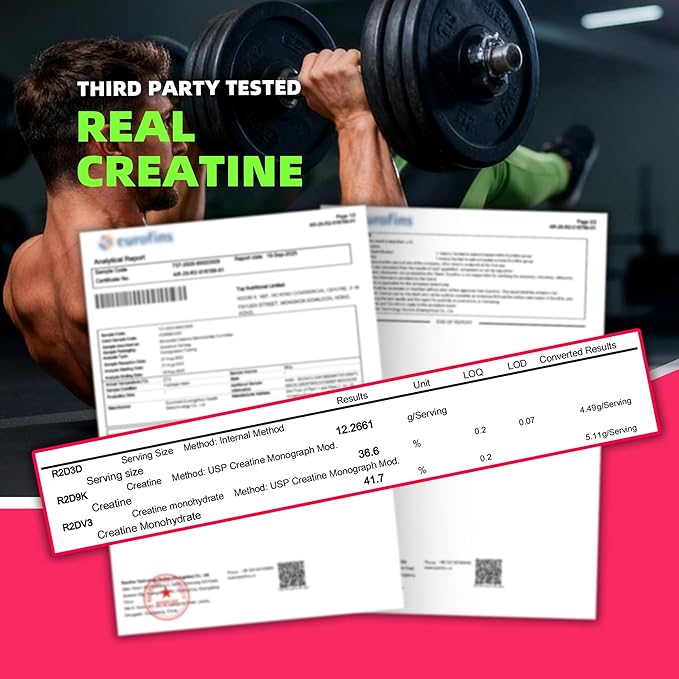NSF Certified Creatine Gummy - Creatine Monohydrate Gummies 5000mg for Men & Women -120 Gummies Advanced Formula, Muscle Strength, Muscle Builder, Energy Boost, Pre-Workout Supplement-Raspberry
