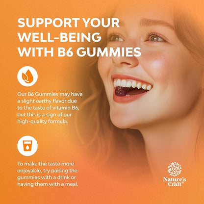 Potent Vitamin B6 Gummies for Adults - Vitamin B6 50mg Per Serving Gummy Vitamins for Women and Men for Immune Nerve and Mood Support - Vegan Kosher B6 Vitamins Gummies for Women and Men - 90 count