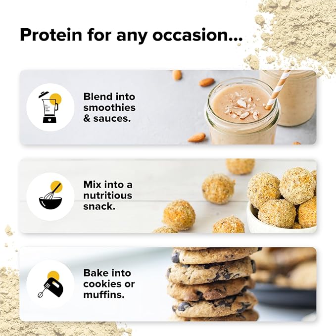 Complement Vegan Vanilla Protein Powder - Organic Protein Low Carb, Low Calorie, Sugar Free, Soy Free, Non-GMO, Gluten Free, Non Dairy - 15g Yellow Pea, Pumpkin Seed Protein Powder (1 Serving)