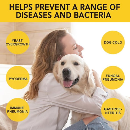 Yeast Infection Treatment for Dogs, Natural Yeast Infection Treatment Drops for Dog Itch Relief, Dog Allergy Relief, Dog Yeast Ear Infection Treatment, 2.02fl.oz