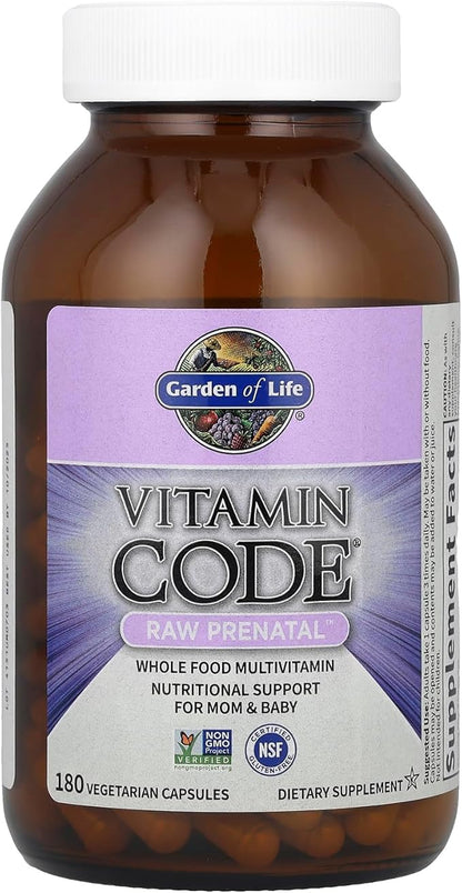 Garden of Life Vitamin Code®, RAW Prenatal™, 180 Vegetarian Capsules