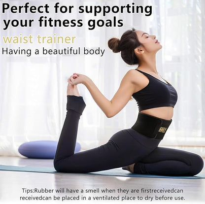 Lisacool Waist Trainer for Women,Waist Sweat Band for Women,Belt for Weight Loss, Belly Band,Stomach Wrap Lumbar Support