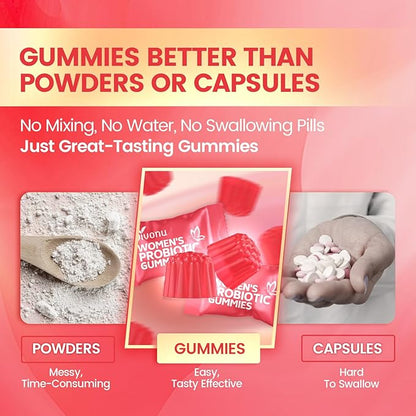VivoNu Viginal Probiotics for Women, Women Probiotic Gummies (180pcs/3bag)