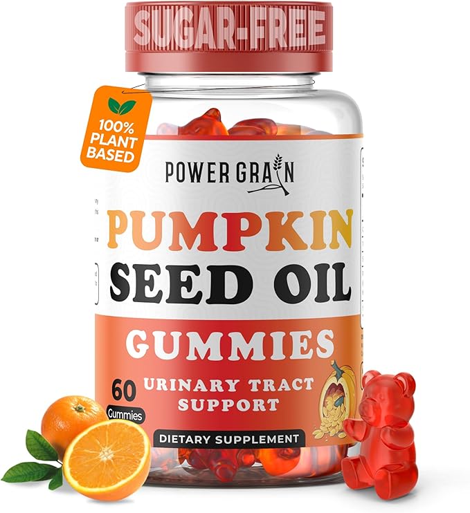 Sugar-Free Pumpkin Seed Gummies – 4000mg/Serving – Hair Growth, Youthful Skin & Prostate Support – Immune & Urinary Tract Support-Natural Source of Essential Fatty Acids