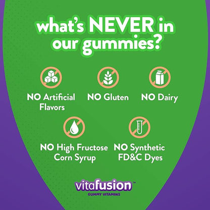 Vitafusion Men's Multivitamins | 150 Adult Gummies | with Vitamins A, B, C, D, E | Berry Flavor | Gluten Free Supplement
