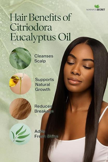 Pure Carrier and Essential Oils for Skin Care, Hair, Body Moisturizer for Face-Anti Aging Skin Care (Citriodora Eucalyptus Oil, 4oz)