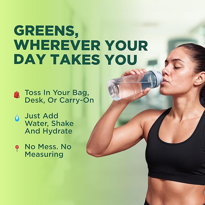 Keto Vitals Keto Electrolytes Plus Greens Superfood Powder Packets - 30 Servings Super Greens Powder Packets with Sugar Free Electrolytes for Hydration, Gut Health & Digestion - Green Drink Mix