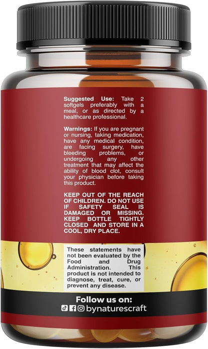 Icelandic Cod Liver Oil Softgels - Wild Caught Omega 3 Fish Oil 1000mg per serving - Sustainably Sourced Burpless Fish Supplement with Vitamin D3 & A for Heart Joint Brain & Immune Support - 180 Count