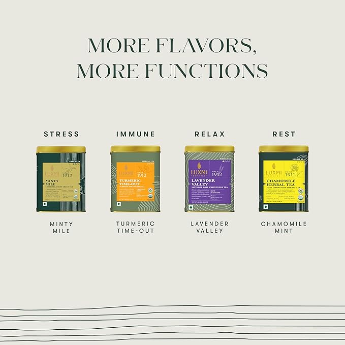 Luxmi Estates - Moringa Mint Tea Loose Leaf - 50g, 1.76 Oz (25 cups) | Moringa and Mint