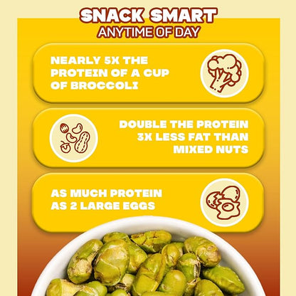 Where You Bean Edamame Beans Snack (Thai Lime Chili) - Crunchy and Dry Roasted Edamame Beans - High Protein Snacks, Keto and Vegan Healthy Snacks for Adults & Low Carb Asian Snack 3oz (Pack of 4)