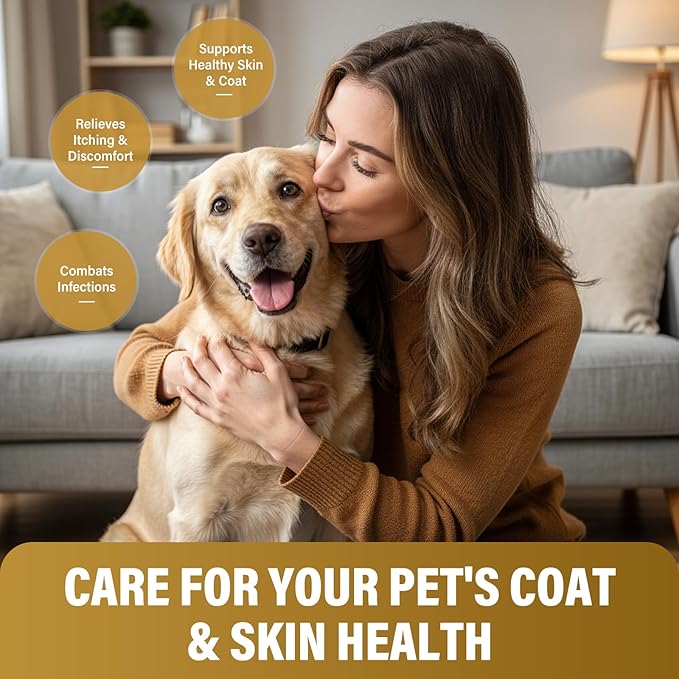 Yeast Infection Treatment for Dogs, Dog Anti Yeast Drops Treatment, Natural Dog Ear Yeast Infection Treatment Supports Immune System & Skin Microbiome